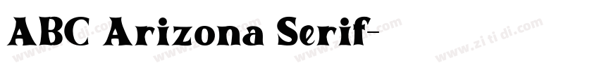 ABC Arizona Serif字体转换